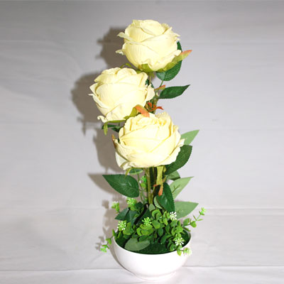"Artificial Flowers Pot - 525-code 001 - Click here to View more details about this Product